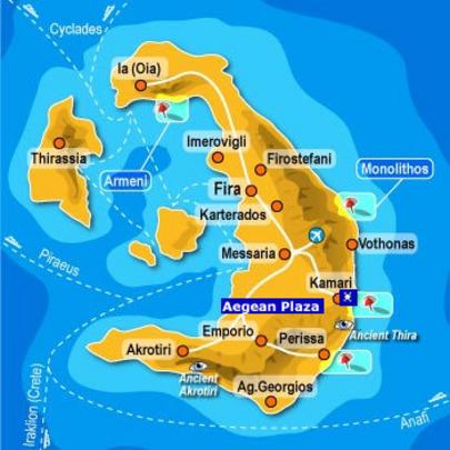 Harta Santorini